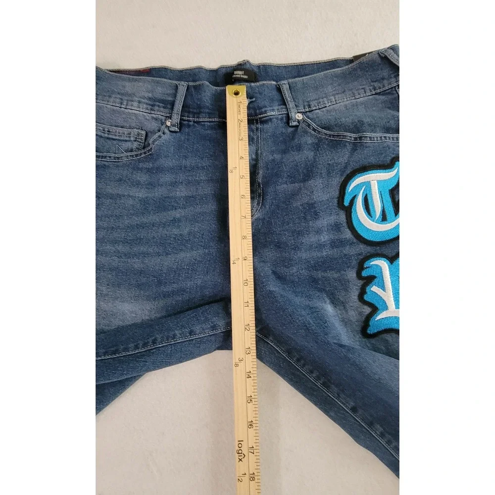 TRUE RELIGION Men's Blue Medium Wash Denim Shorts Relaxed Baggy Size W38 NWT